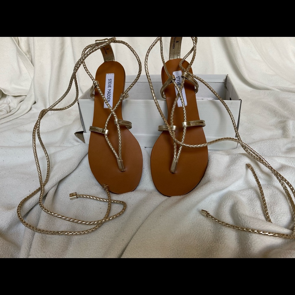 Steve Madden lace up sandals